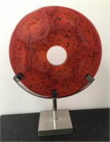 Contemporary Acrylic Circular Sculpture