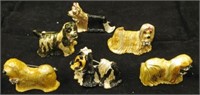 (6) FANCY DOG BREED COSTUME PINS