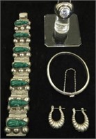 (4) PIECES STERLING VINTAGE JEWELRY