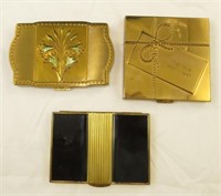 (3) GOLDTONE COMPACTS