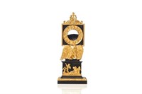 FRENCH EMPIRE FIGURAL POCKET WATCH HOLDER