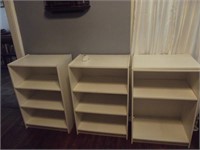 3 White Shelves