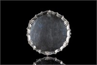 ENGLISH SILVER FOOTED SALVER