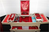 Vintage Jewelry Boxes with Contents