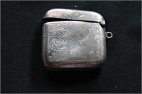 Sterling Silver WWI Match Holder with Engraving