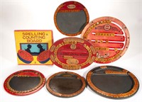 ANTIQUE SPELLING AND COUNTING EDUCATIONAL BOARD