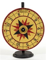 AMERICAN OR ENGLISH LITHOGRAPHED GAME WHEEL,