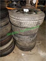 5 Misc. Full Size Spare Tires in Group