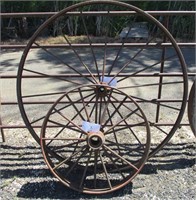(2) Steel Wheels 32" and 54"
