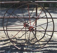 (2) 30" Metal Implement Wheels