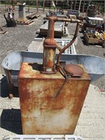 Vintage Bennett Oil Tank w/Pump