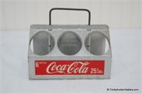 Vintage c.1949 Aluminum Coca Cola Bottle Carrier