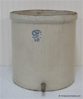 Antique #10 Crock Pickling Barrel