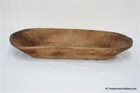 Vintage Wooden Dough Bowl - Hand Hewed