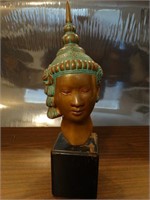 Bronze Mounted Head of Southeast Asian Diety