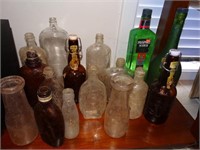 Assorted Lot of Old Bottles