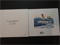 AL BARNES - Signed & #'d GCCA Stamp & Print