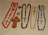 Religious Item Lot w/ Crucifixes