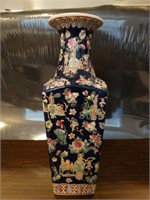Chinese Famille Rose Square Form Vase