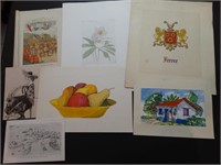 Assorted Lot of 7 Pieces of Art