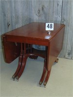 Duncan Fife Style Drop Leaf Table and 6 Chairs