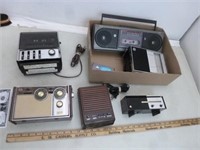 6 Old Radios - Sears Roebuck AM FM Cassette