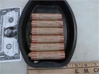 300 S San Francisco Wheat Cents in 6 Rolls