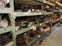 Assorted Auto Parts on 3 Shelves in Pallet Racking