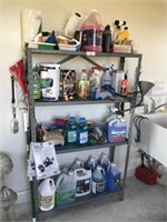 Selection of Vehicle Fluids and Cleaning Supplies