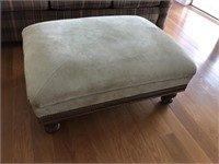 W/L Collection Suede Style Ottoman