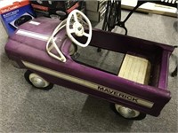 Early Maverick Purple Pedal Car