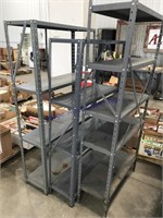 Set of 3 lightweight metal shelves--