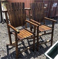 Large Oversized Wooded Porch Chair
