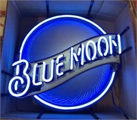 Blue Moon Beer Neon Advertising Sign