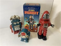 3X TIN TOY ROBOTS