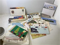 QTY OF FIRST DAY COVERS AND STAMPS