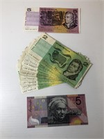 9X "AUSTRALIA" TWO DOLLAR NOTES