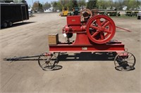 ECONOMY 6HP HIT-N-MISS GAS ENGINE ON CART