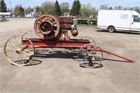 ECONOMY 7HP HIT-N-MISS GAS ENGINE ON CART