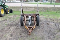 HOMEMADE PULL TYPE ROUND BALE MOVER,