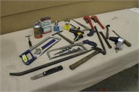 PIPE WRENCHES, WRENCH, DRILL BITS, AIR HAMMER,