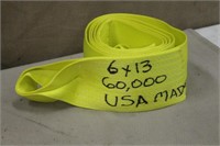 6"x13FT 60,000LB TENSILE STRENGTH TOW STRAP