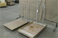 (2) ROLLING CARTS APPROX. 32"x48"