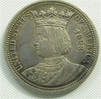 Coin 1893 Isabella Quarter Commemorative Nice