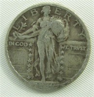 Coin 1920-S Standing liberty Quarter  Fine
