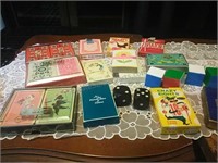 Assorted Vintage Playing Cards, Card Games and