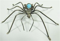 Jewelry Sterling Silver Spider Brooch