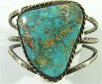 Jewelry Sterling Silver & Turquoise Cuff Bracelet