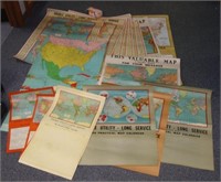 Many Vintage Maps - Primarily Double-Utility- Long