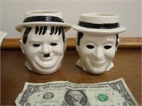 1970s Laurel & Hardy Ceramic Mugs - Duncan